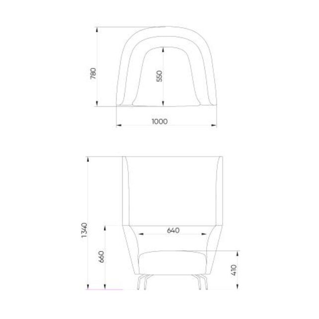Akoestische fauteuil Kas