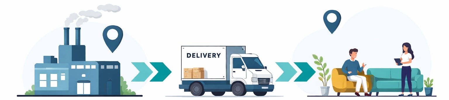 Leveringsproces banken en fauteuils