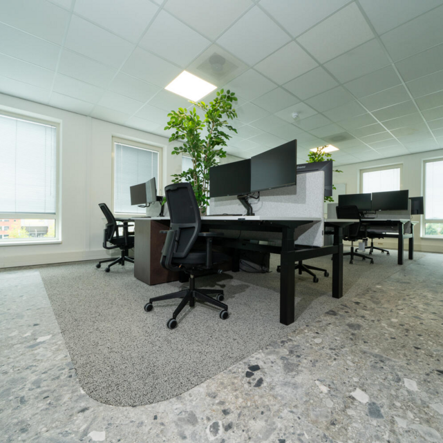 Duo zit-sta bureau Flow | wit frame