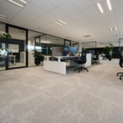 Duo zit-sta bureau Flow met wang | zwart