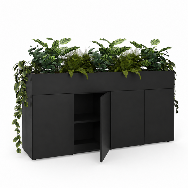 Kantoorkast met plantenbak Greenbox
