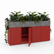 Kantoorkast met plantenbak Greenbox
