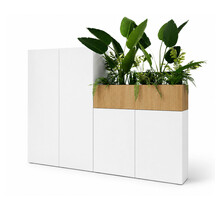 Kantoorkast met plantenbak Flora