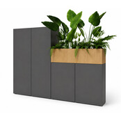 Kantoorkast met plantenbak Flora