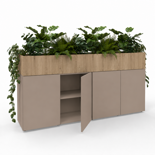 Kantoorkast met plantenbak Greenbox