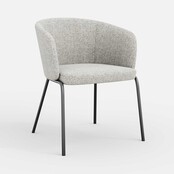 Vergaderstoel Leaf | zwart frame
