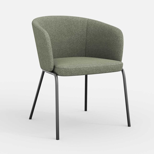 Vergaderstoel Leaf | zwart frame
