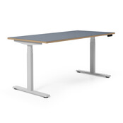 Elektrisch zit-sta bureau Flow Linoleum