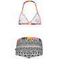 Just Beach Bikini met shorts (surf black/white tiki)
