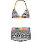 Just Beach Bikini met shorts (surf black/white tiki)