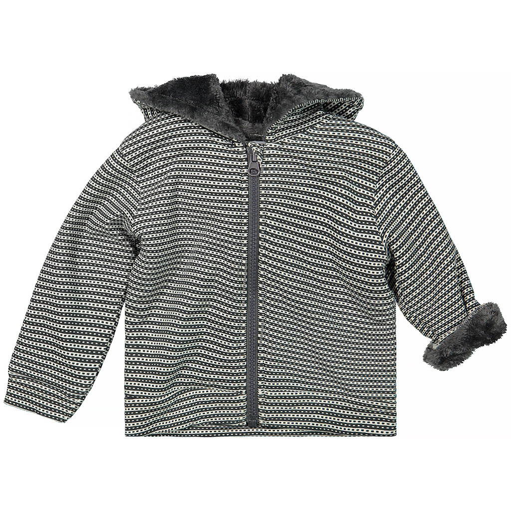 Buitenvestje Love (grey/off-white)