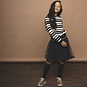 Le Chic Rokje Taylor logo check petticoat (blue navy)