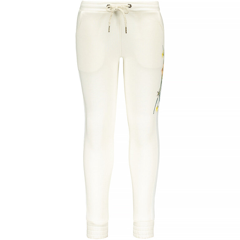 Broek sweat embroidery (off-white)