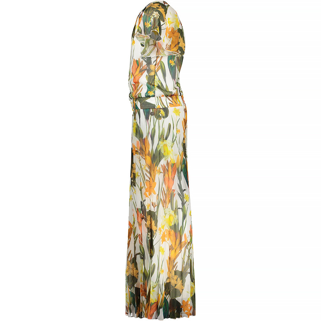 Jumpsuit chiffon met riem (leaf)