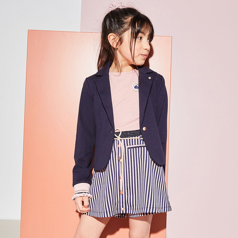 Broek-rokje Seva striped (navy blazer)