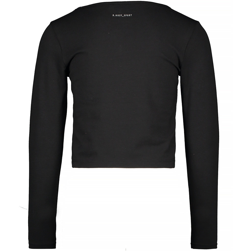 Sportieve crop top (black)