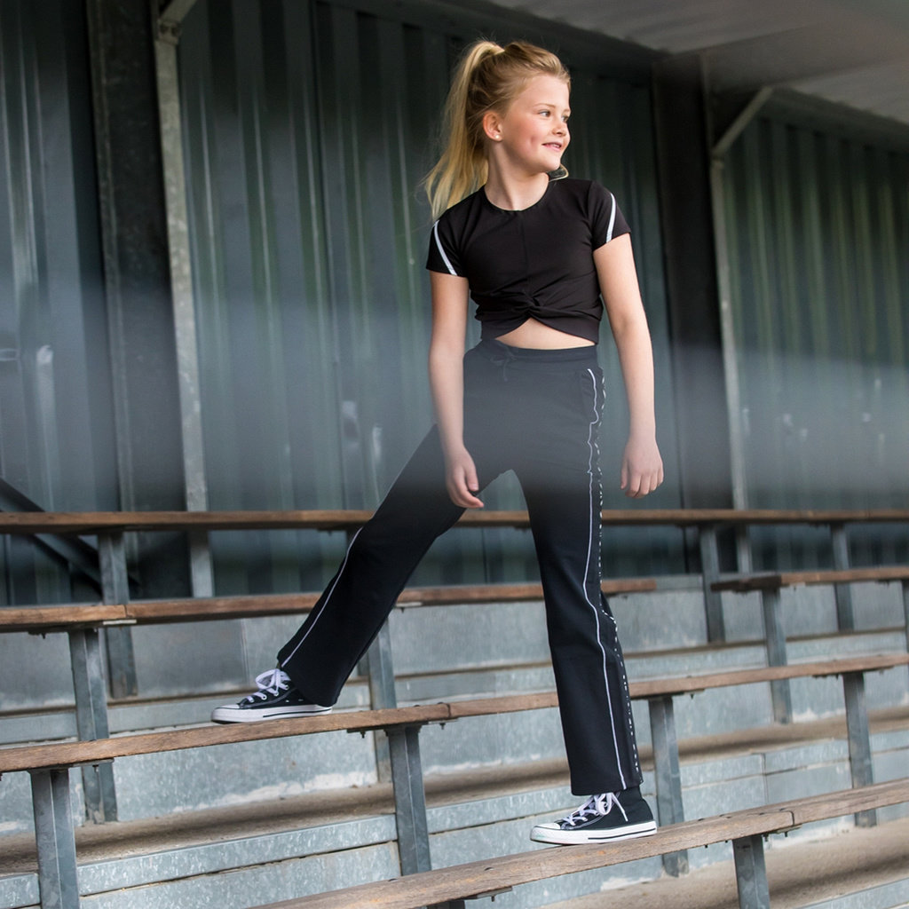 Sportieve crop top (black)
