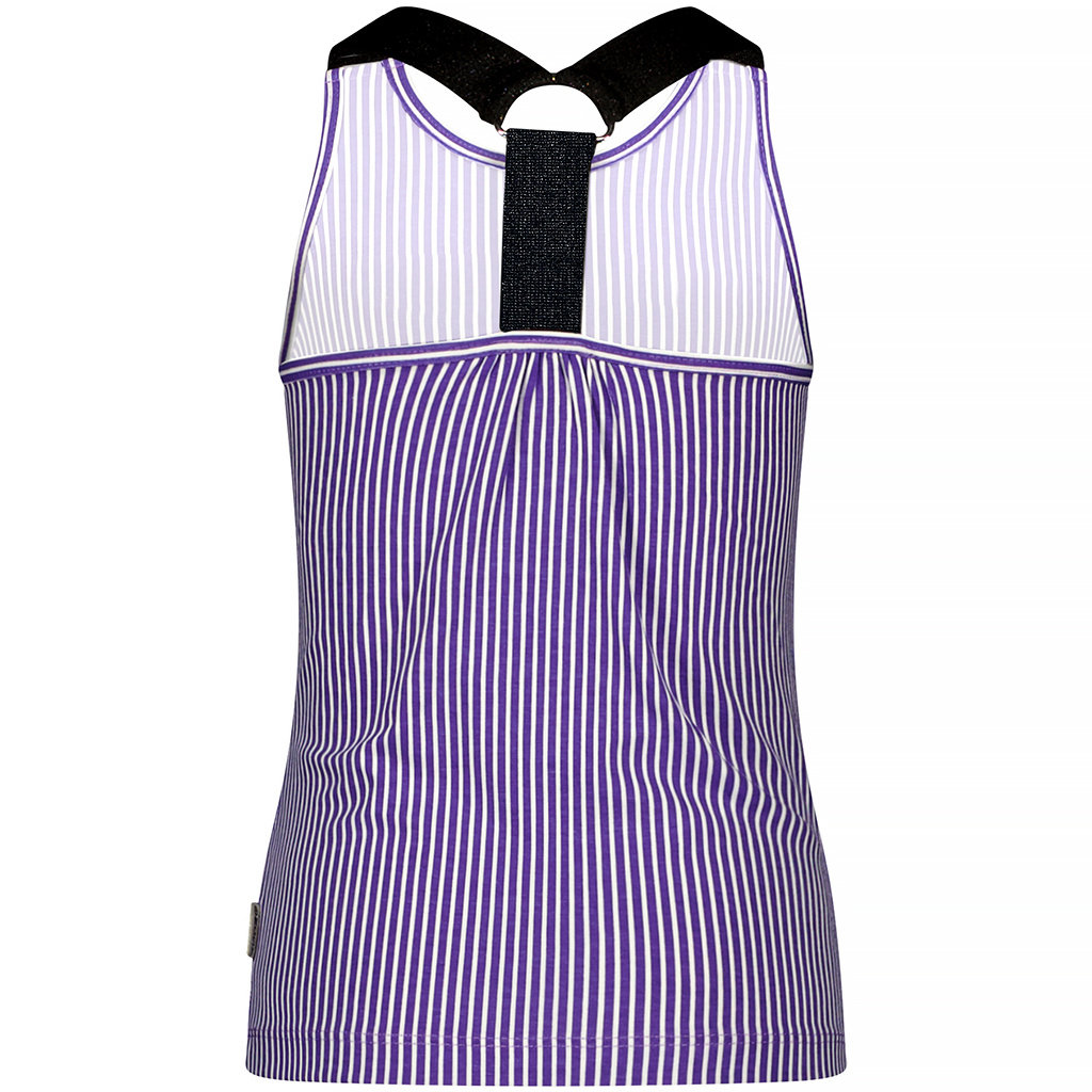 Sportieve tanktop (deep purple stripe)