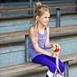 B.Nosy Sportieve tanktop (deep purple stripe)