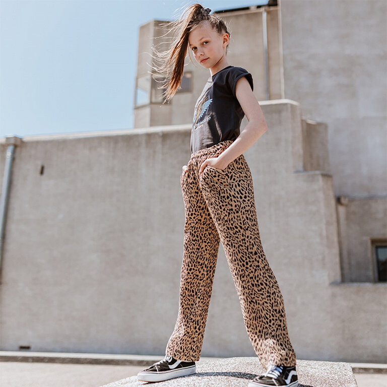 Broek wide (camel)