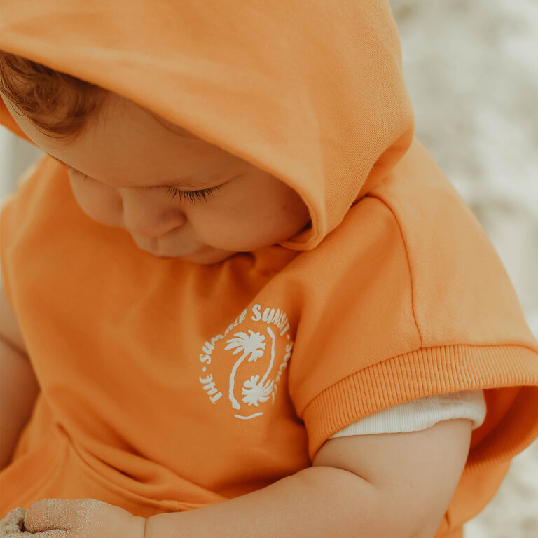 Mouwloze trui Eduardo | Solid (tangerine)