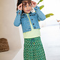 Like Flo Rokje crepe (green flower)
