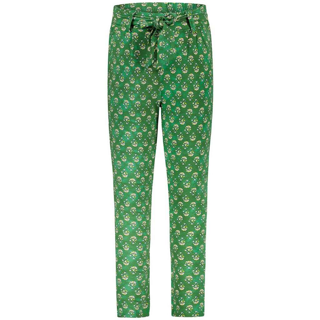 Broek crepe (green flower)
