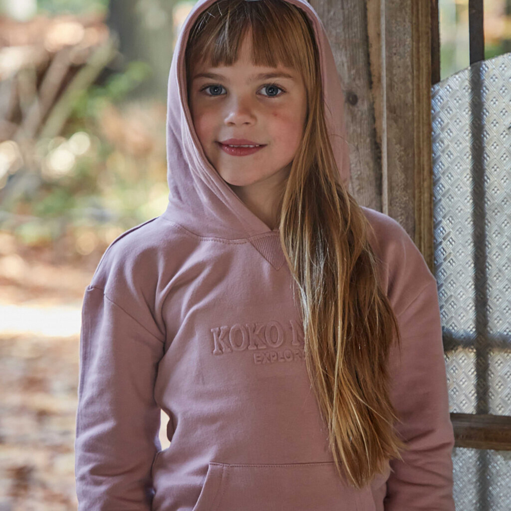 Trui hoodie (dusty pink)