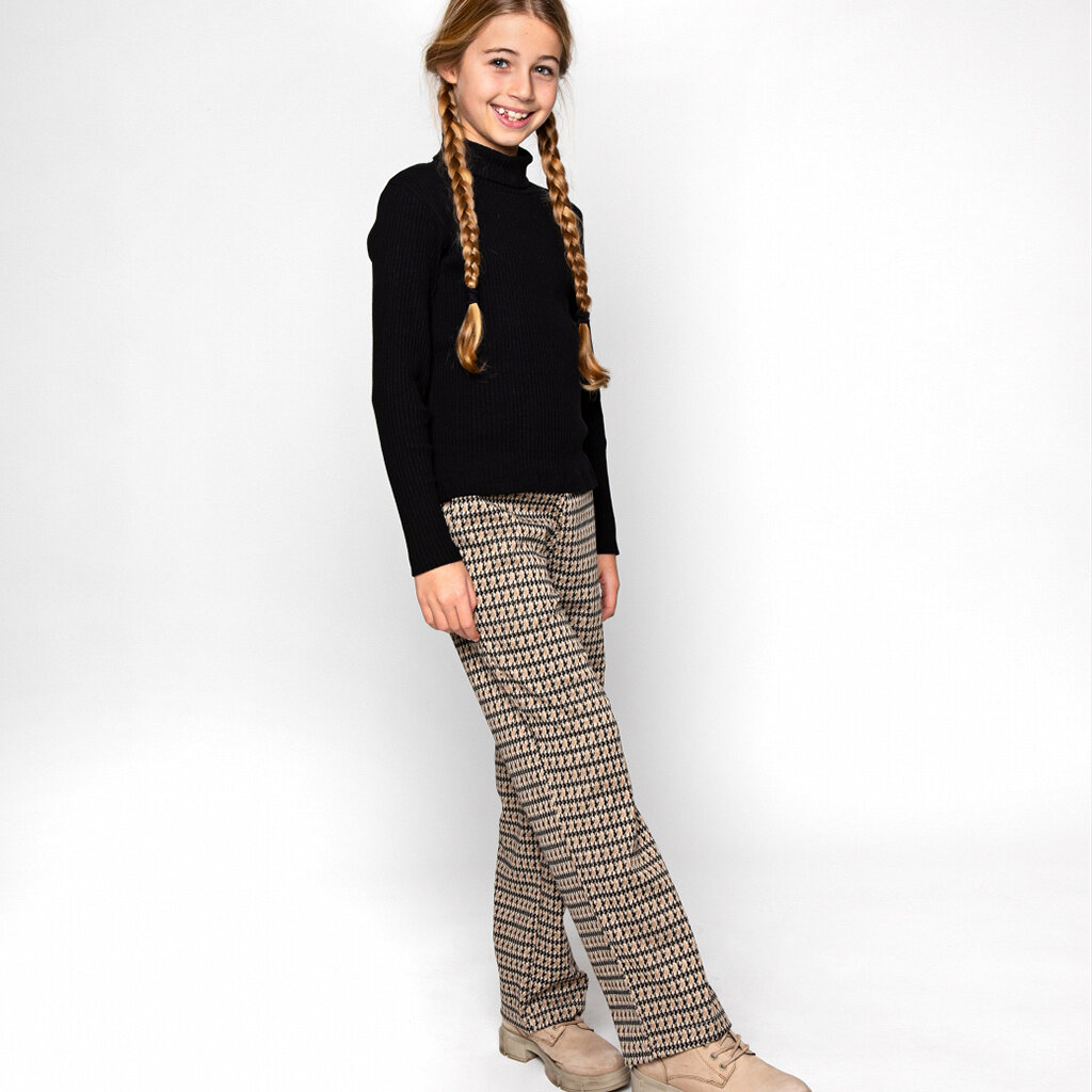 Broek wide leg (beige)