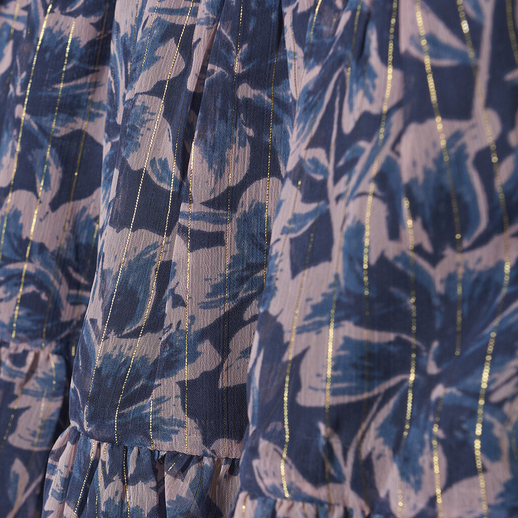 Rokje big flower (indigo blue)