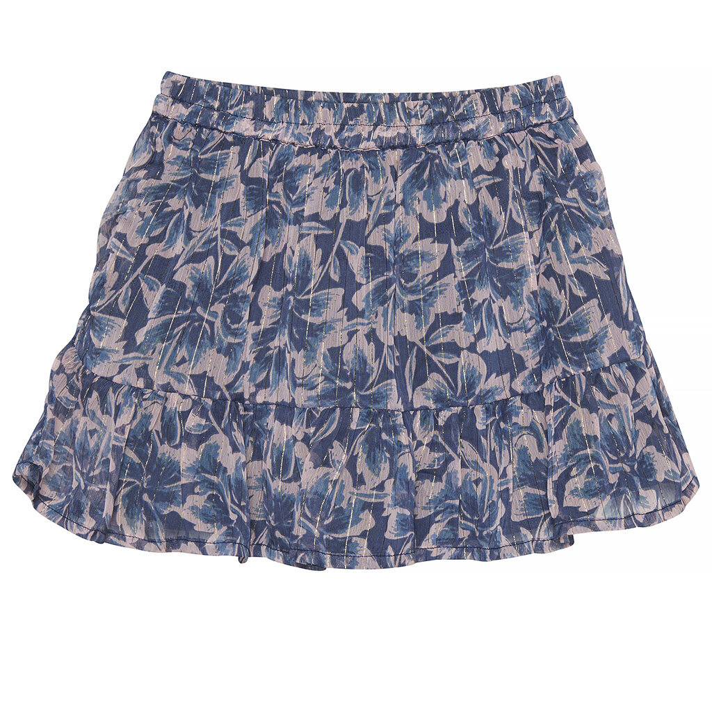 Rokje big flower (indigo blue)