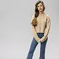 Looxs Gebreide cropped trui (beige)