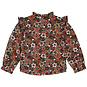 Quapi Blouse Aline (coral fushion flowers)
