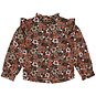 Quapi Blouse Aline (coral fushion flowers)