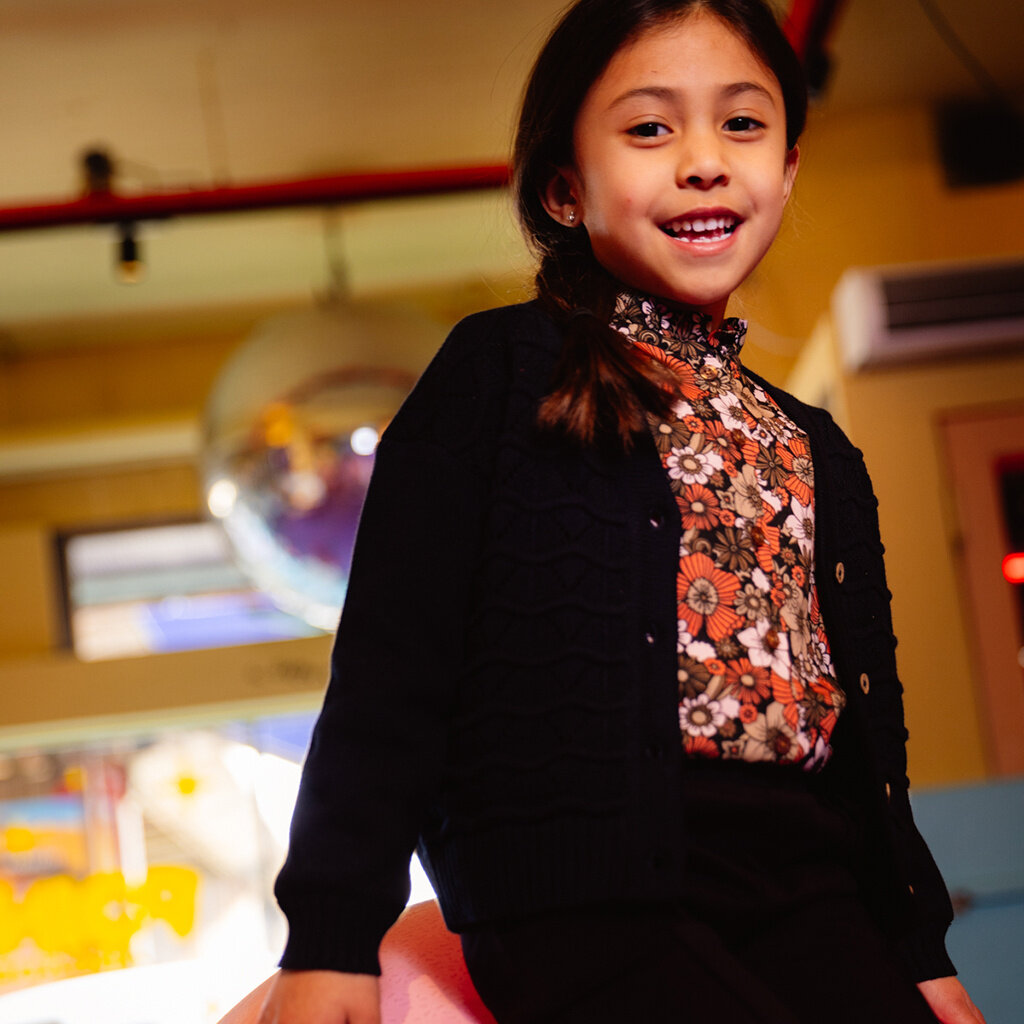 Blouse Aline (coral fushion flowers)