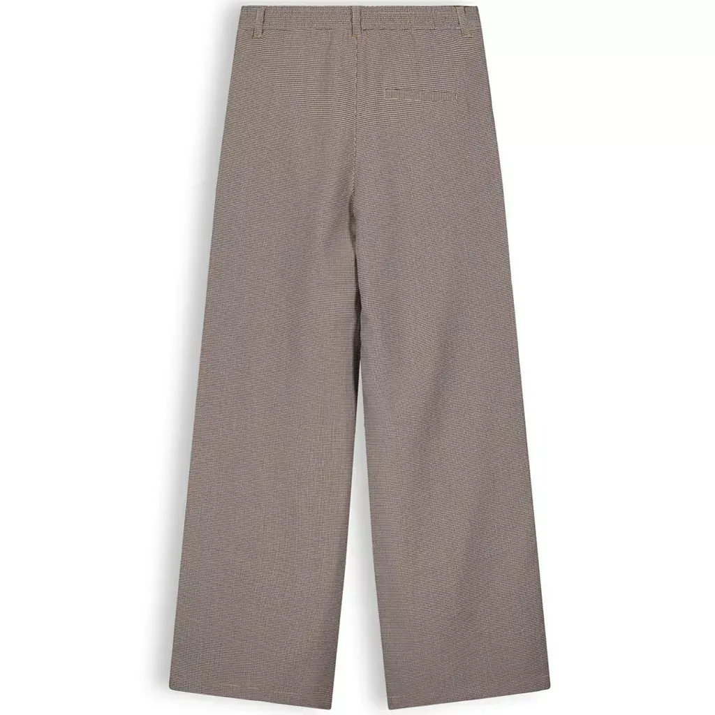 Broek Sali pied de poule (animal brown)