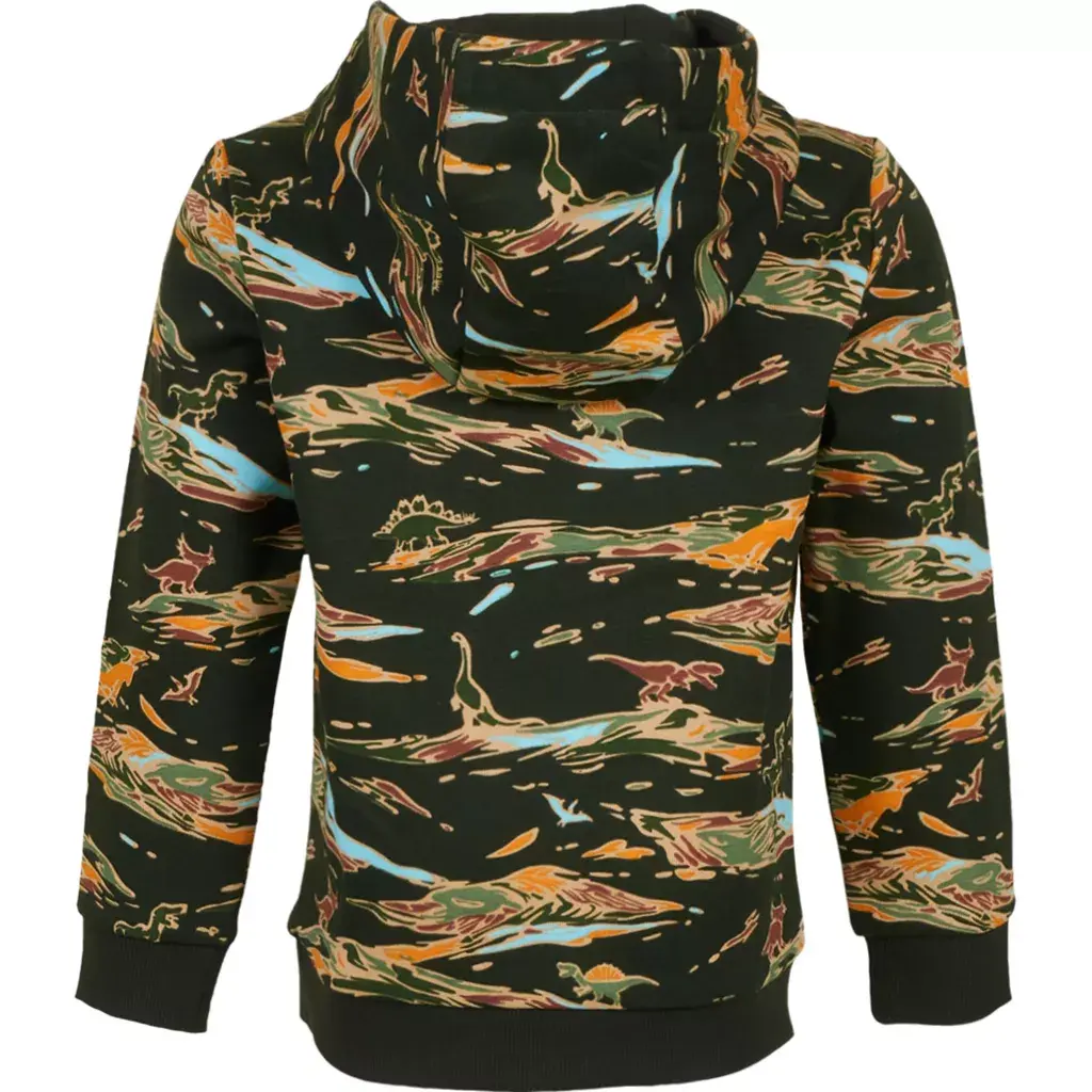 Trui hoodie Four (dark green)