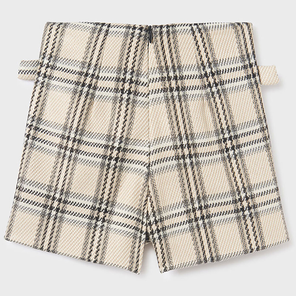 Kort geruit broekje (beige)