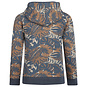 KOKO NOKO Trui hoodie leaves (blue)