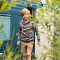 KOKO NOKO Trui hoodie leaves (blue)