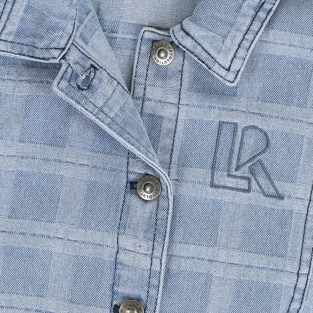 Gilet (check denim)