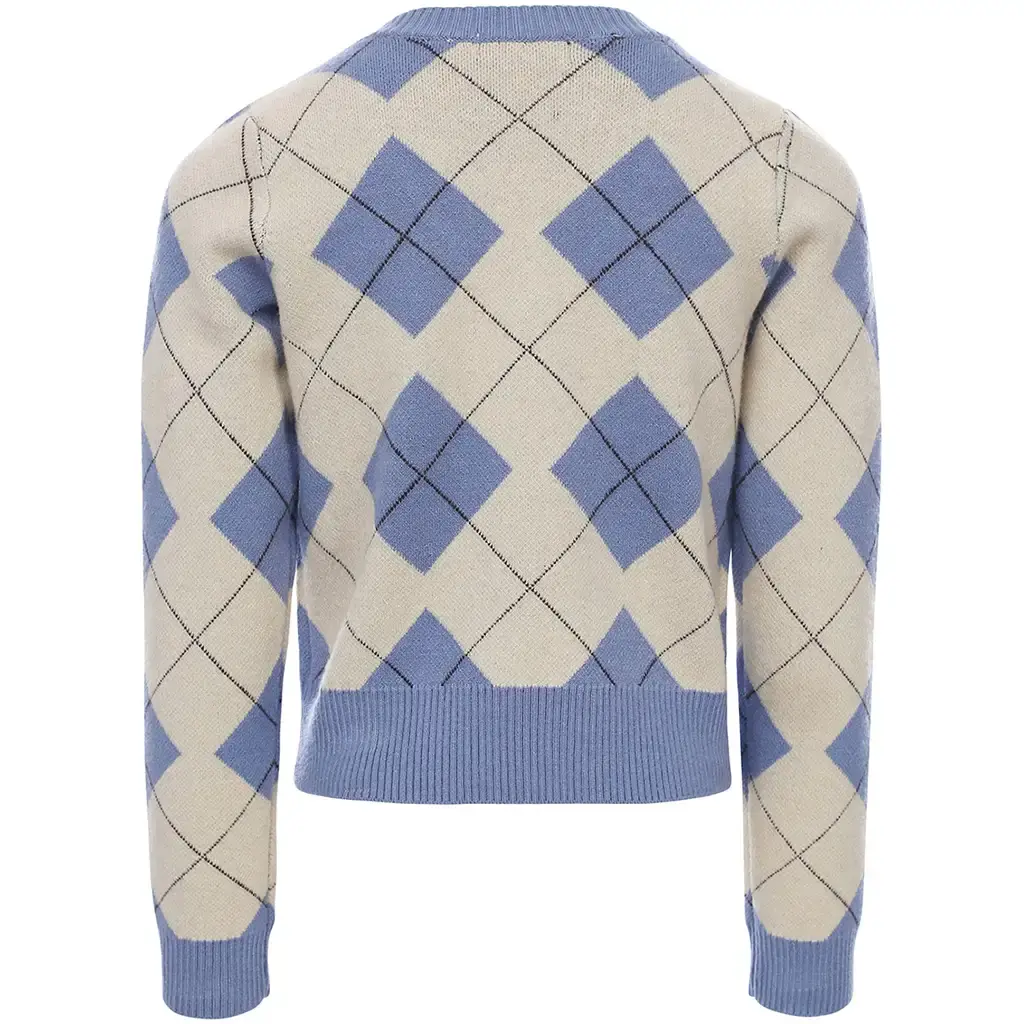 Trui argyle (blue argyle check)