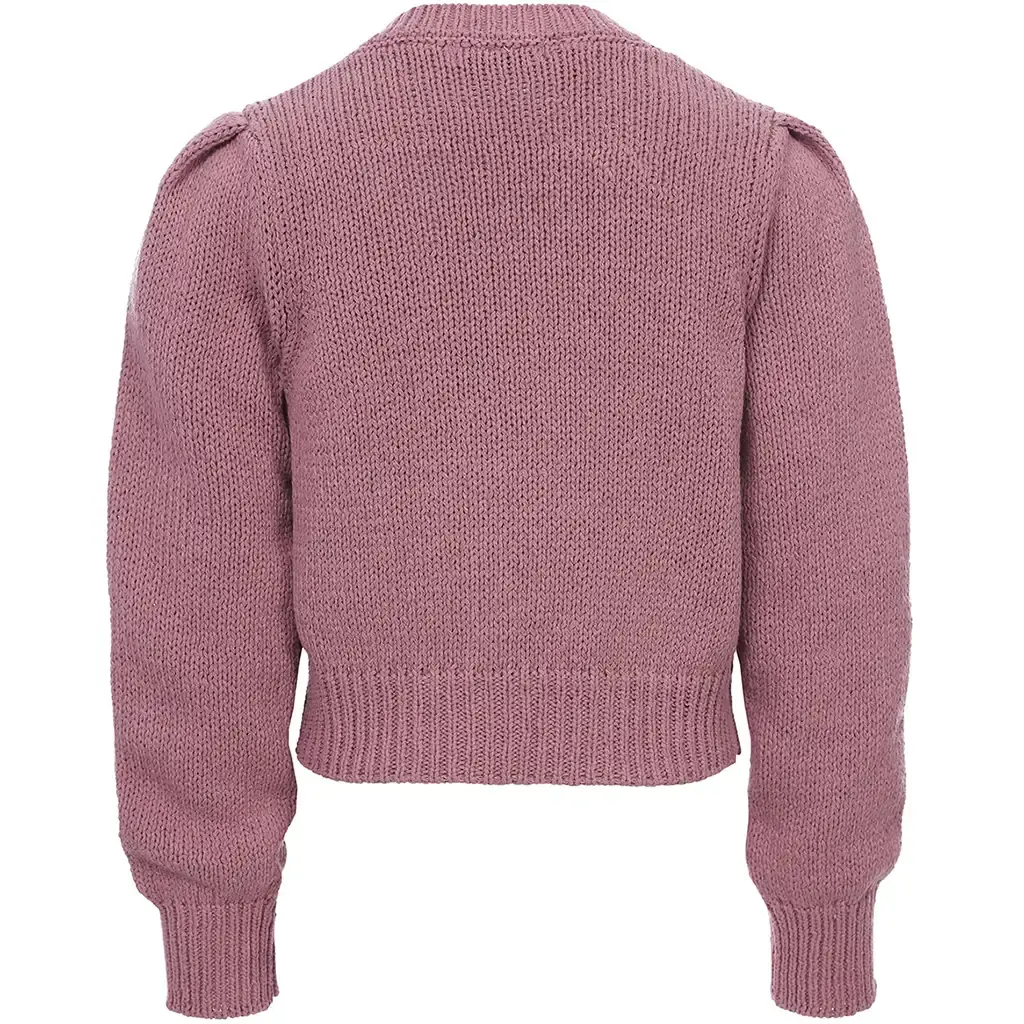 Vest gebreid (mauve blush)