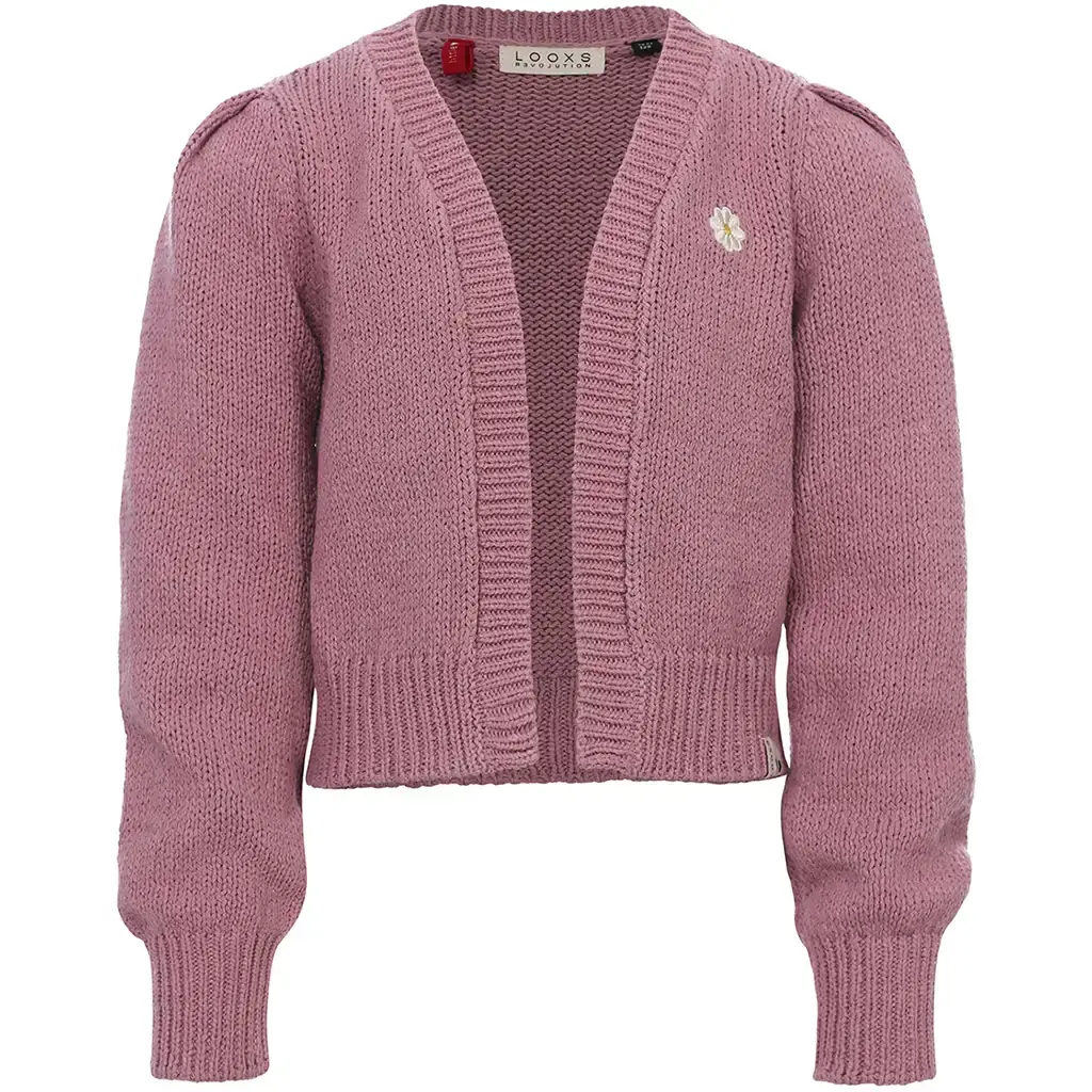 Vest gebreid (mauve blush)