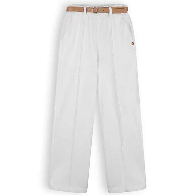 Broek Sayla met riem (snow white)