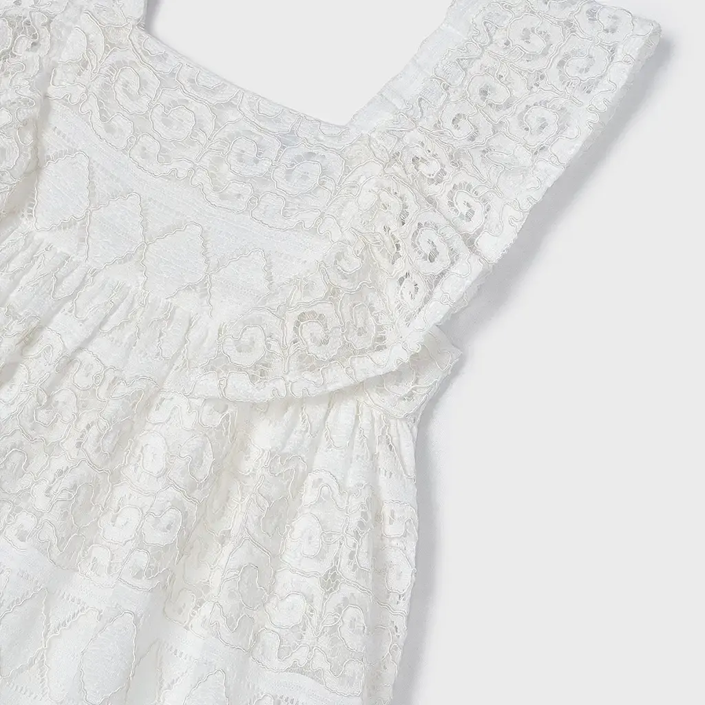 Zomerjurk met kant (natural)