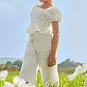 Mayoral Broek van kant (natural)