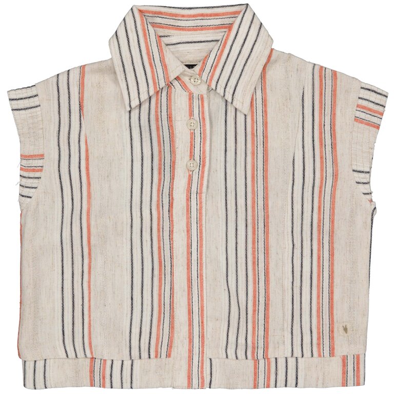 Blouse Miep (aop taupe stripe)