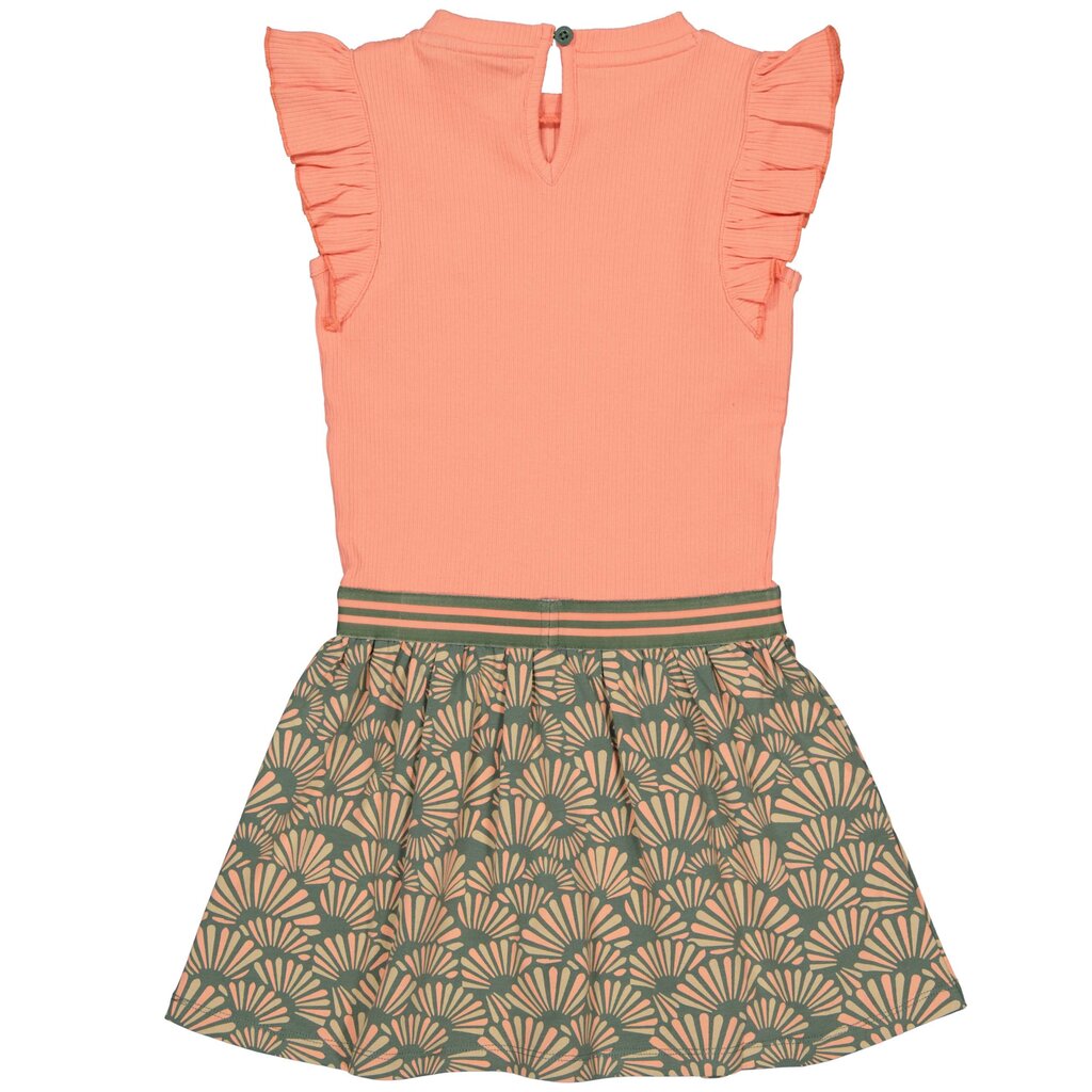 Jurk Babs (aop green graphic)