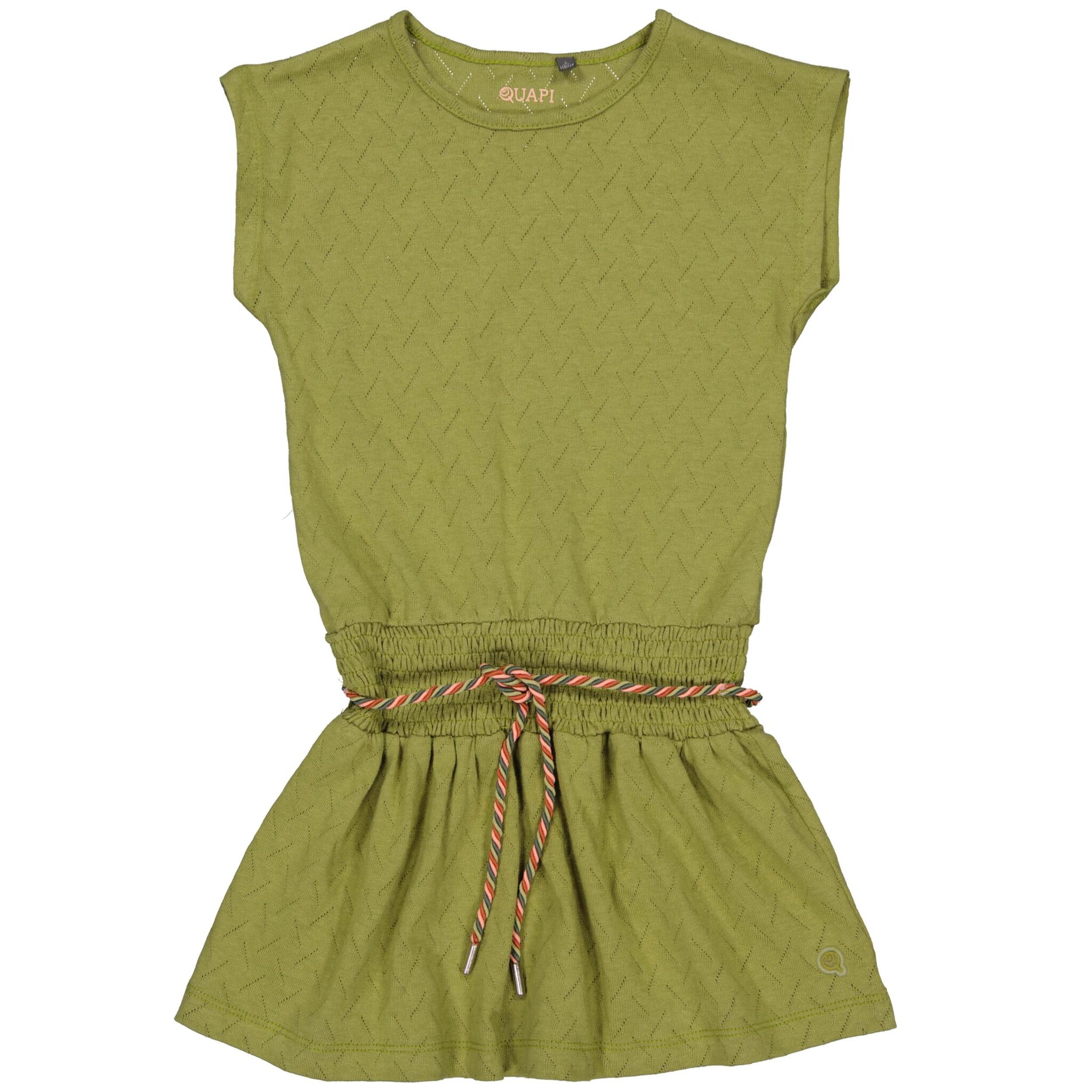 Quapi Kinderkleding Quapi Jurk Groen Jurk QUAPI Babe Aop Green